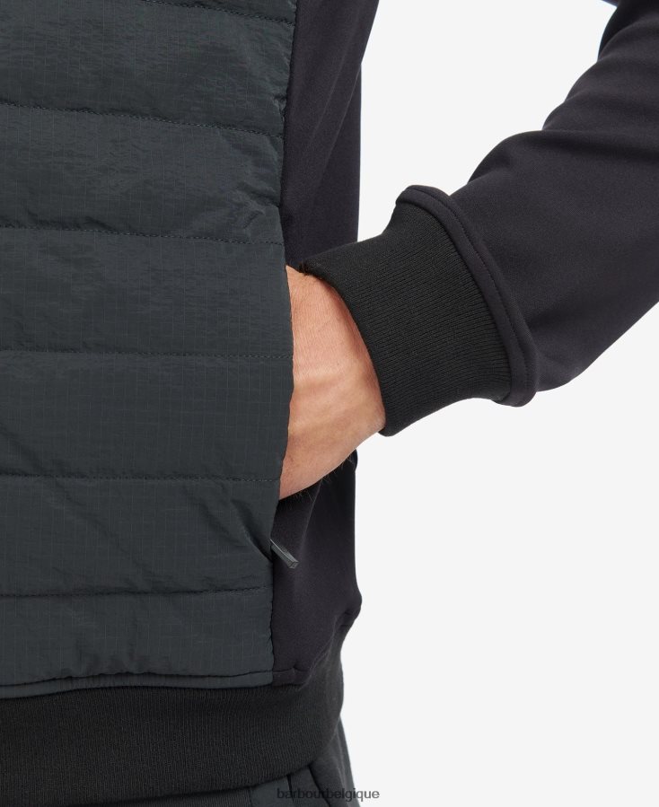 vêtements Barbour sweat matelassé bromley champignon noir Hommes T2L6ZP137