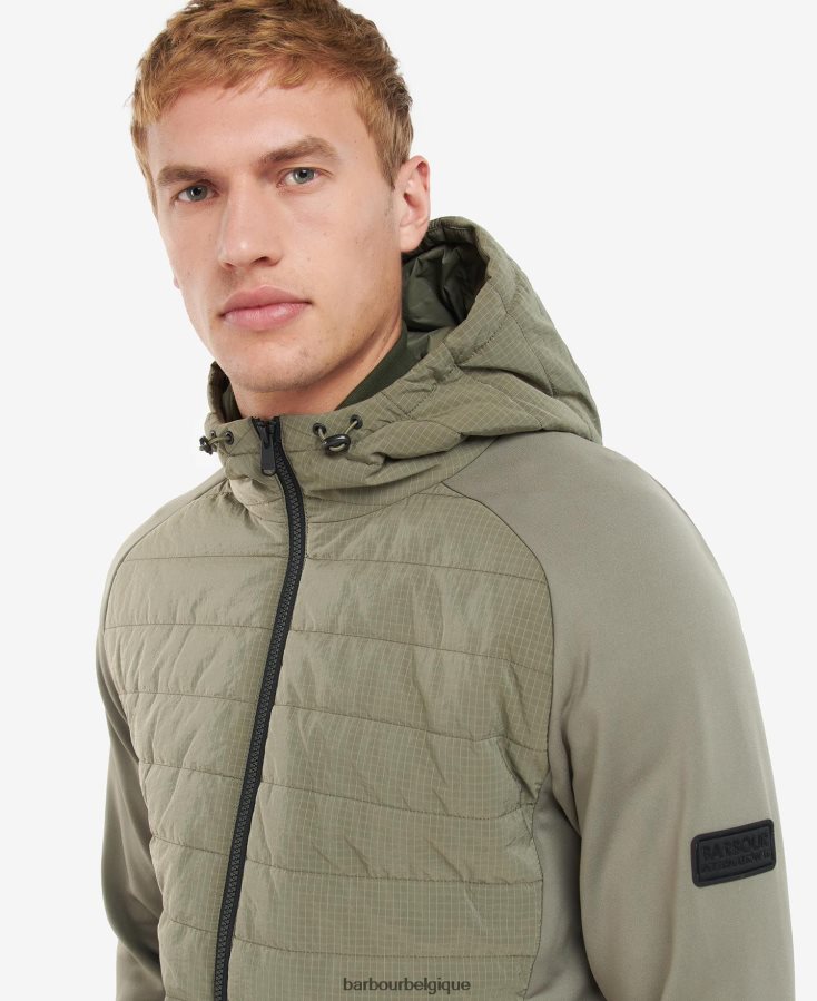vêtements Barbour sweat matelassé bromley champignon noir Hommes T2L6ZP157