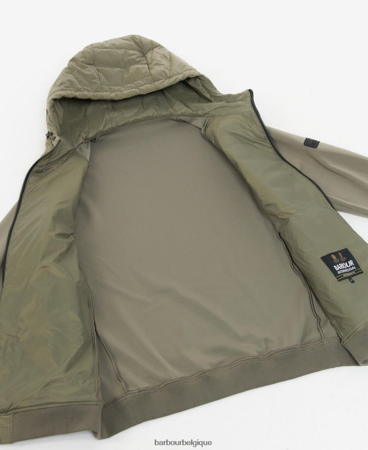 vêtements Barbour sweat matelassé bromley champignon noir Hommes T2L6ZP157