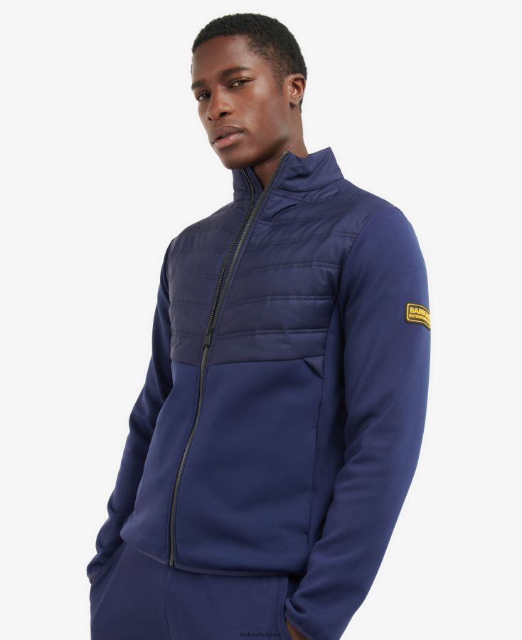 vêtements Barbour sweat matelassé vinnie bleu d'encre Hommes T2L6ZP129