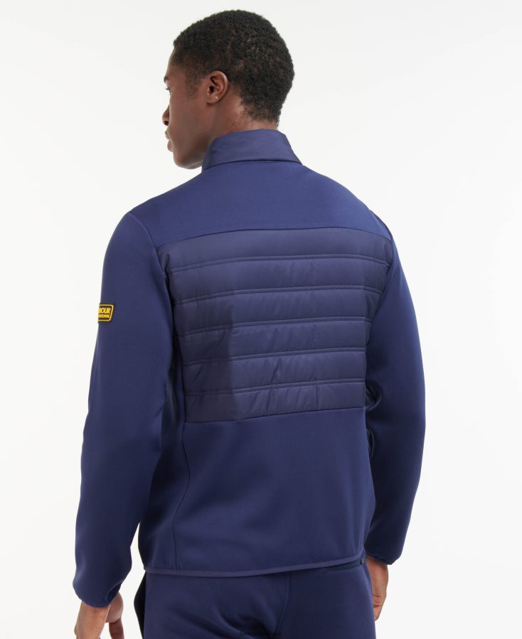 vêtements Barbour sweat matelassé vinnie bleu d\'encre Hommes T2L6ZP129