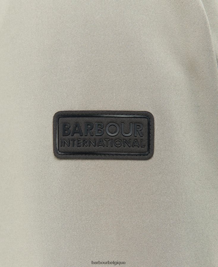 vêtements Barbour veste-chemise matelassée bradley champignon noir Hommes T2L6ZP143