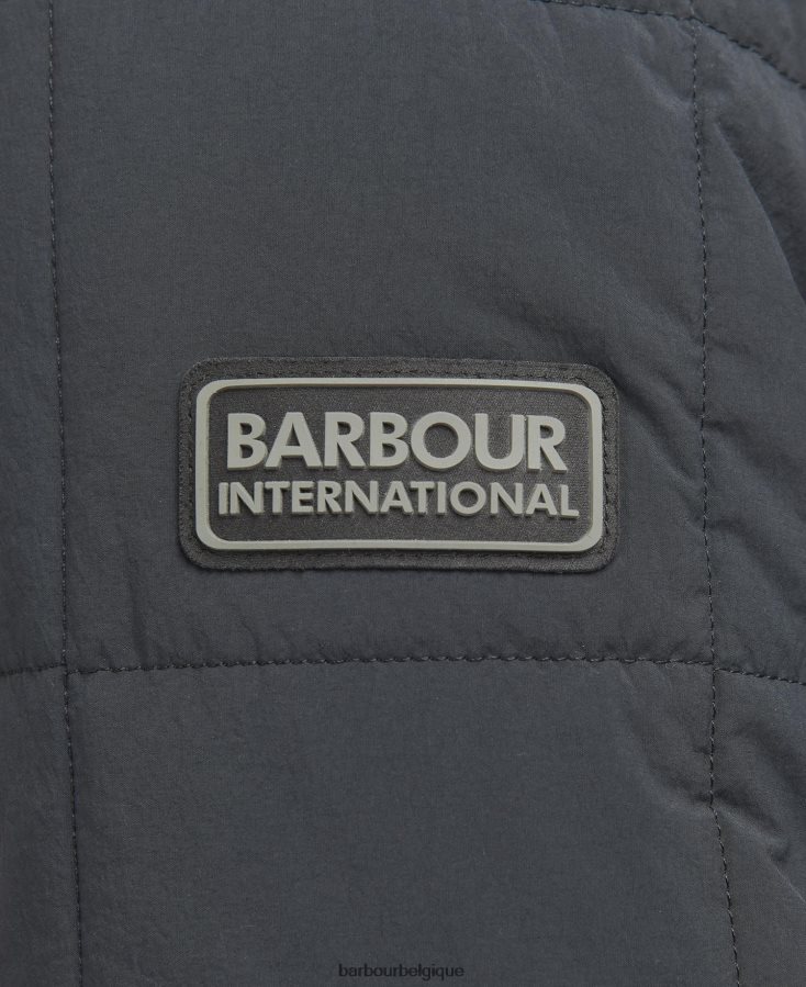 vêtements Barbour veste-chemise matelassée touring noir classique Hommes T2L6ZP131