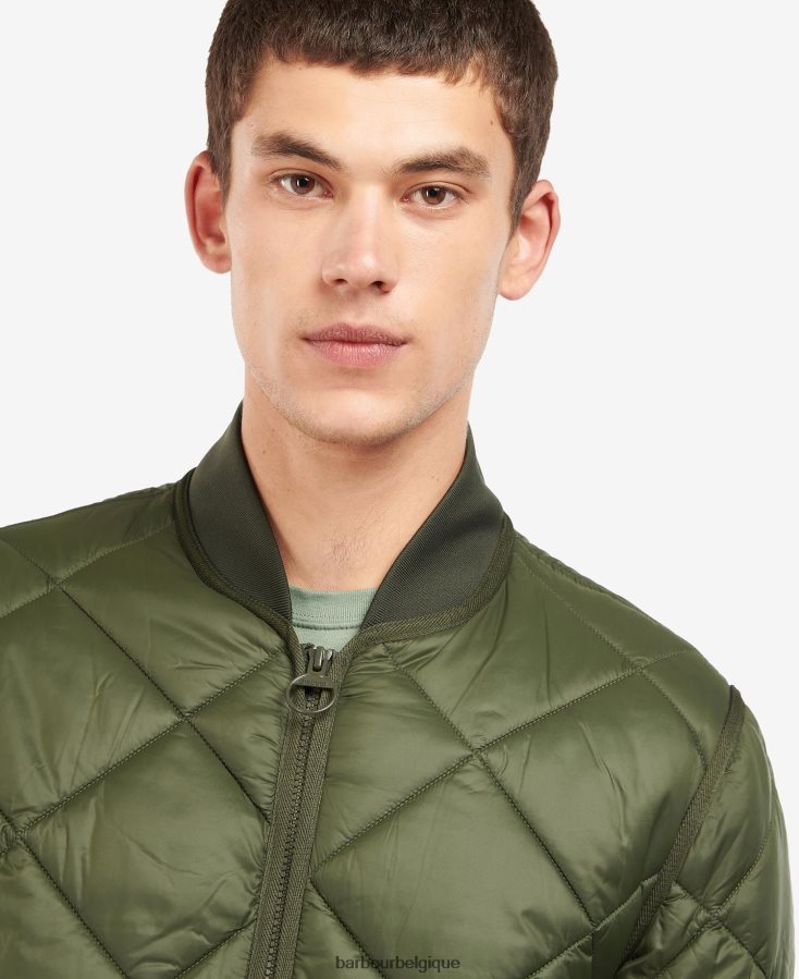 vêtements Barbour veste matelassée action liddesdale olive Hommes T2L6ZP154