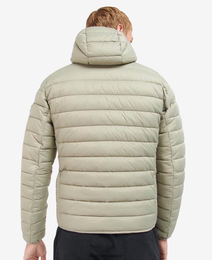 vêtements Barbour veste matelassée à capuche racer ouston noir Hommes T2L6ZP147