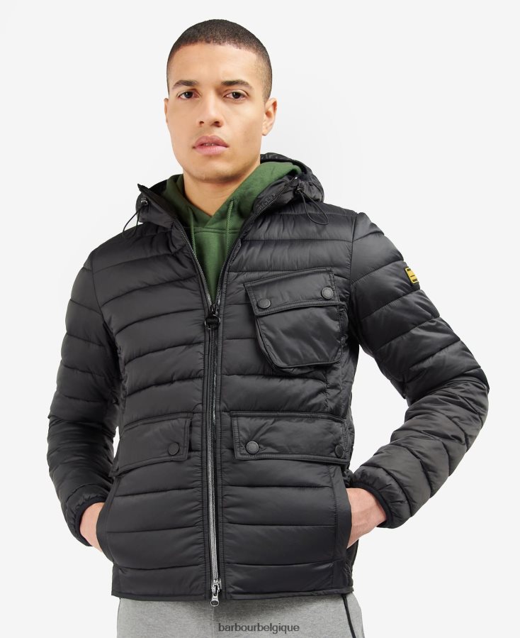 vêtements Barbour veste matelassée à capuche racer ouston sage Hommes T2L6ZP101