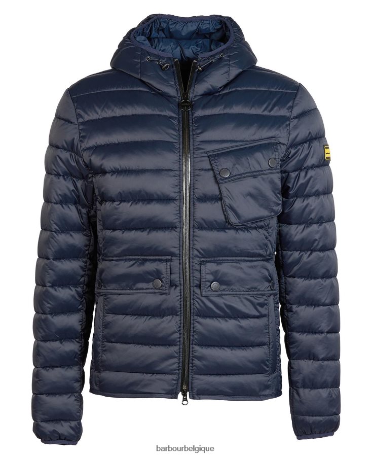 vêtements Barbour veste matelassée à capuche racer ouston sage Hommes T2L6ZP123