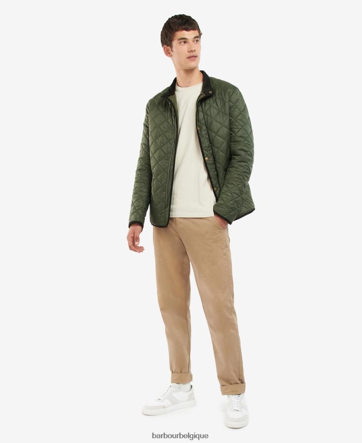 vêtements Barbour veste matelassée cavendish olive Hommes T2L6ZP127