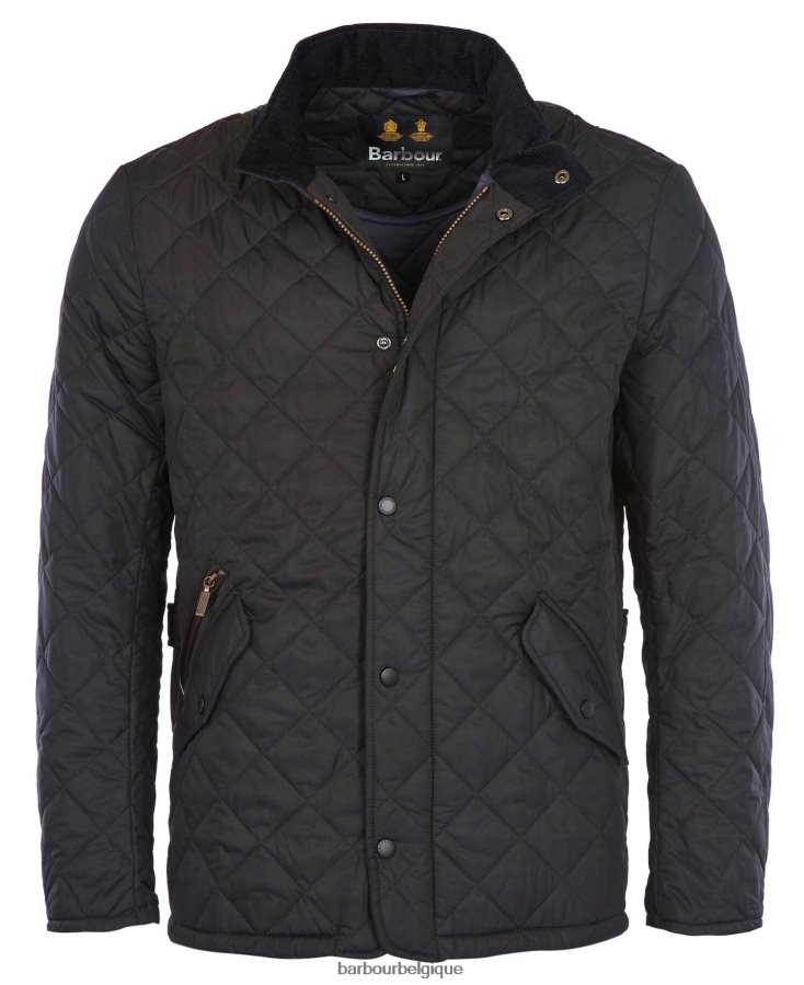 vêtements Barbour veste matelassée chelsea noir Hommes T2L6ZP78