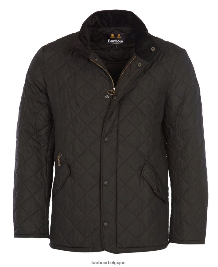 vêtements Barbour veste matelassée chelsea noir Hommes T2L6ZP81