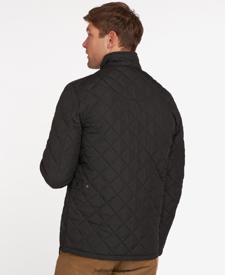 vêtements Barbour veste matelassée chelsea noir Hommes T2L6ZP81