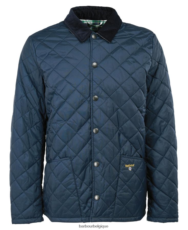 vêtements Barbour veste matelassée à chevrons marron militaire/lierre d\'été Hommes T2L6ZP114