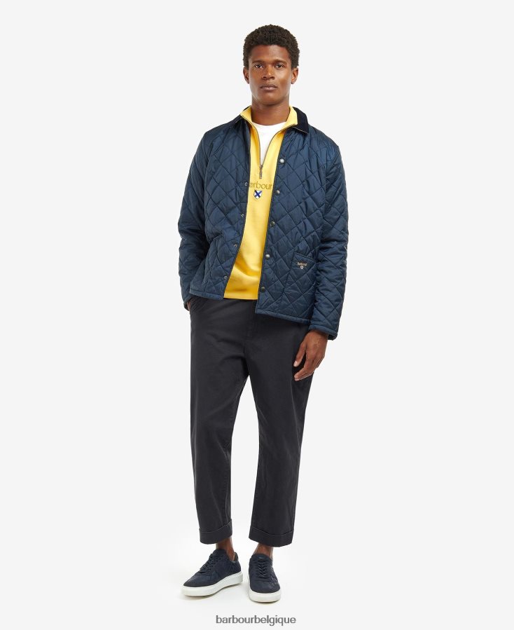 vêtements Barbour veste matelassée à chevrons marron militaire/lierre d\'été Hommes T2L6ZP114