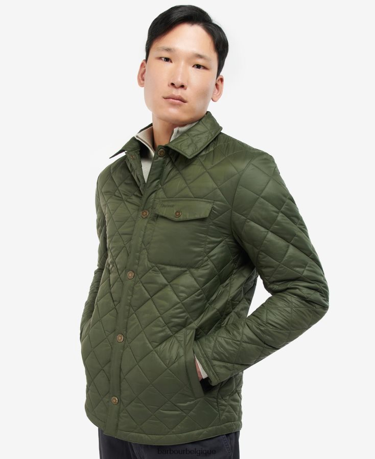 vêtements Barbour veste matelassée débutant roux Hommes T2L6ZP96