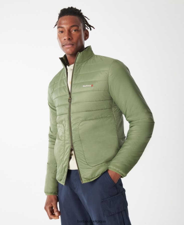 vêtements Barbour veste matelassée d'été olivine Hommes T2L6ZP88