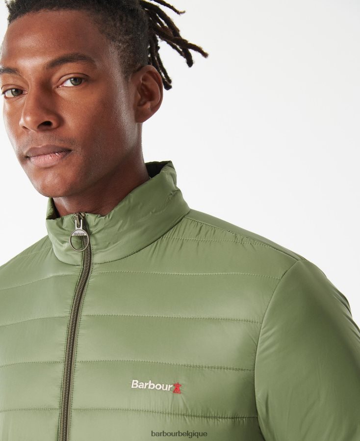 vêtements Barbour veste matelassée d\'été olivine Hommes T2L6ZP88