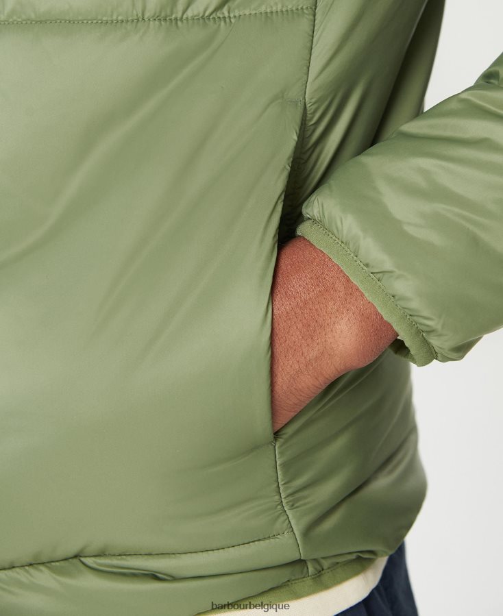vêtements Barbour veste matelassée d\'été olivine Hommes T2L6ZP88