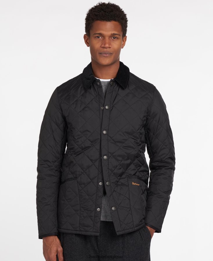 vêtements Barbour veste matelassée héritage liddesdale noir Hommes T2L6ZP98