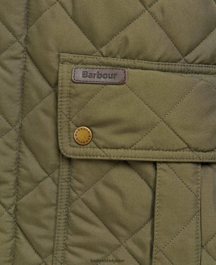 vêtements Barbour veste matelassée horsley tartan bleu marine/rivière bouleau Hommes T2L6ZP116