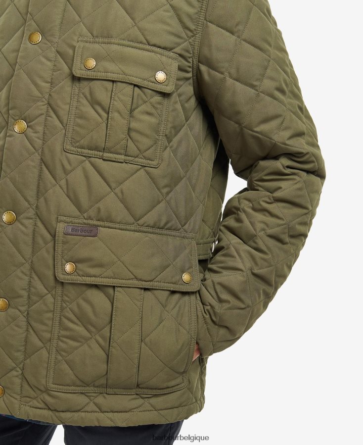 vêtements Barbour veste matelassée horsley tartan bleu marine/rivière bouleau Hommes T2L6ZP116