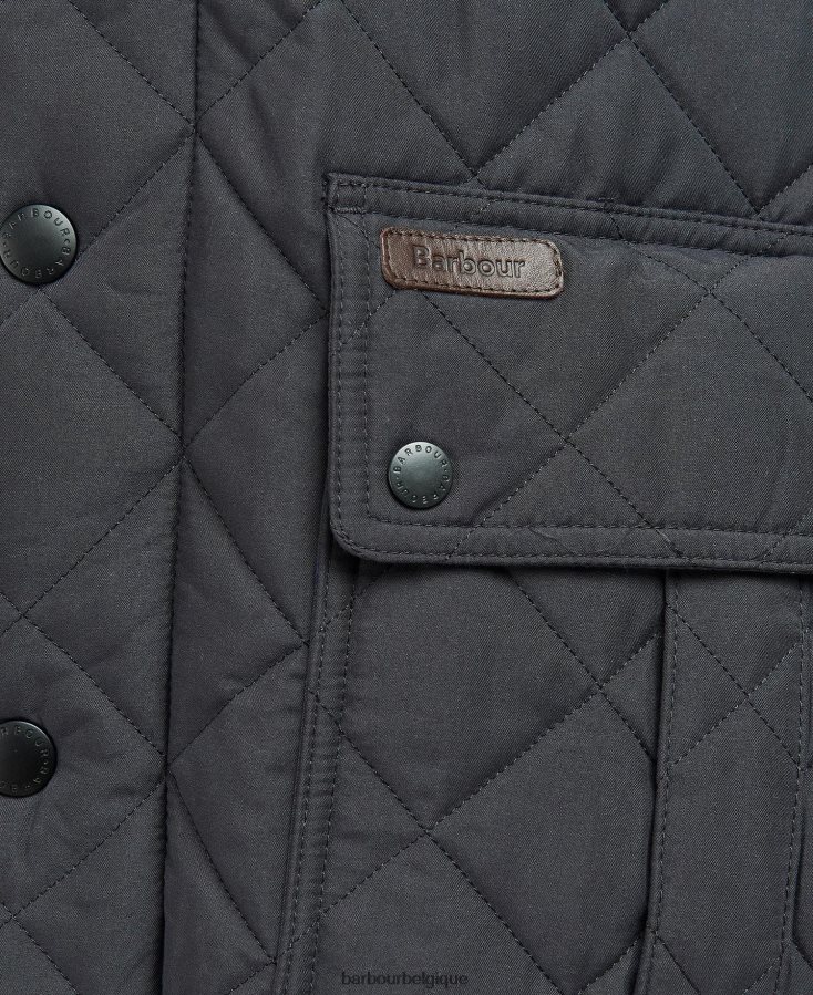 vêtements Barbour veste matelassée horsley tartan bleu marine/rivière bouleau Hommes T2L6ZP155