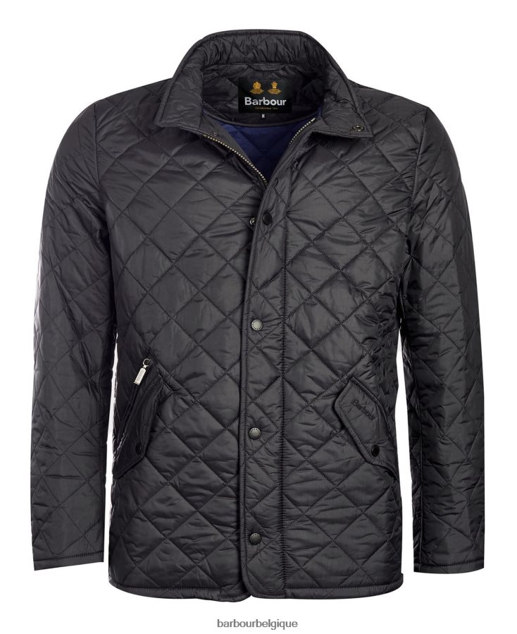 vêtements Barbour veste matelassée poids mouche chelsea noir Hommes T2L6ZP105