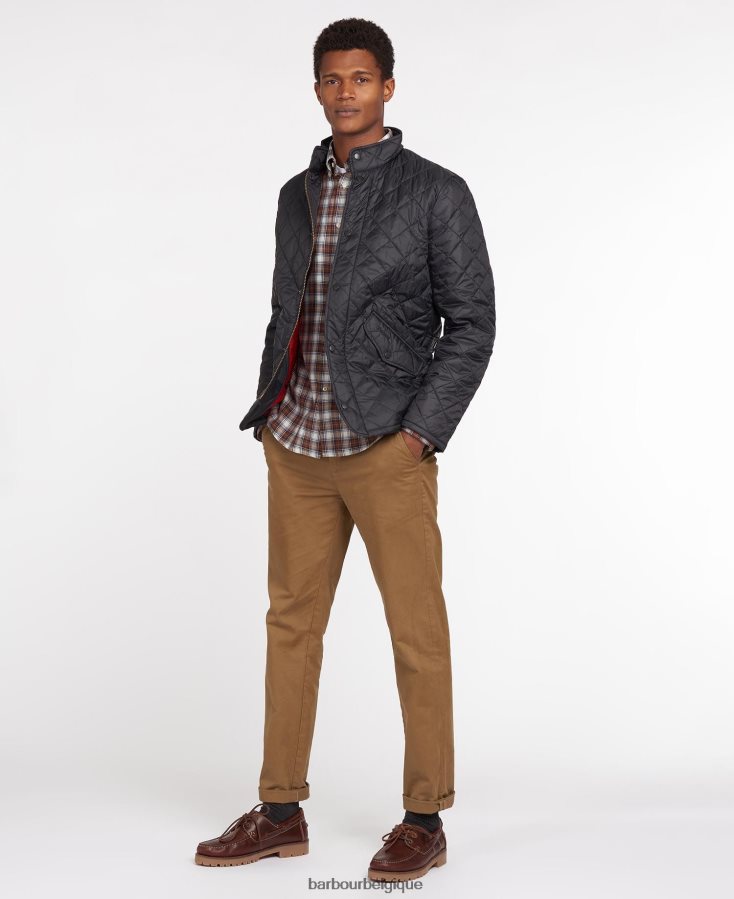 vêtements Barbour veste matelassée poids mouche chelsea noir Hommes T2L6ZP105