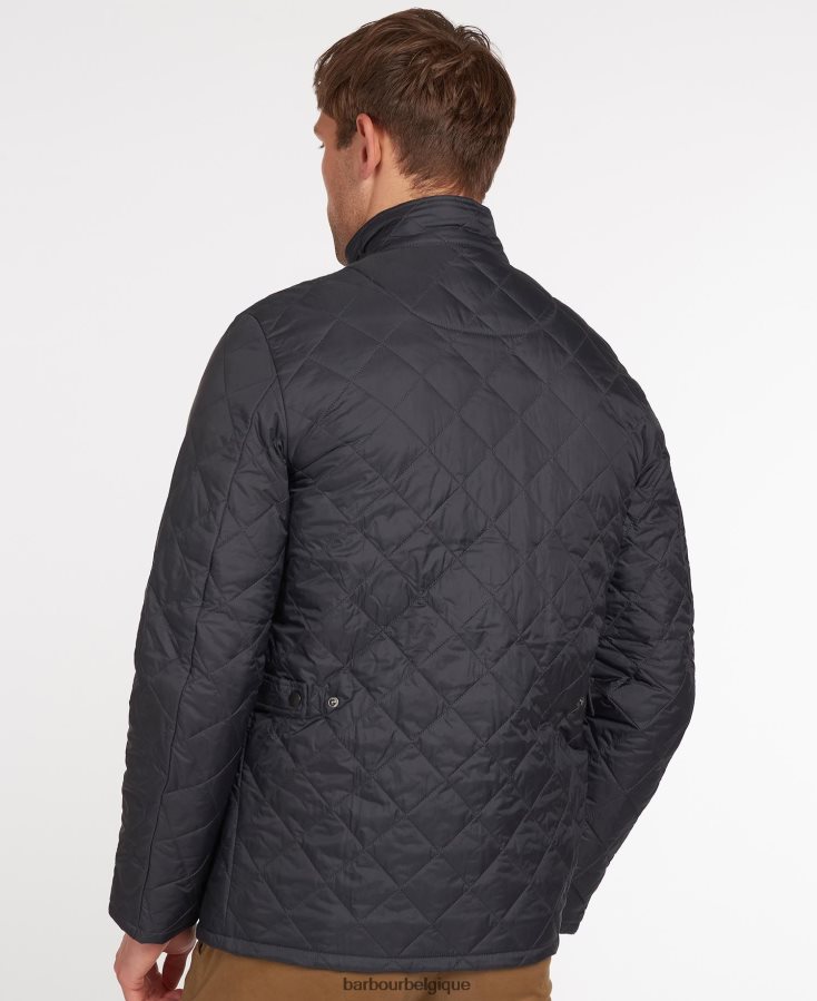 vêtements Barbour veste matelassée poids mouche chelsea noir Hommes T2L6ZP85