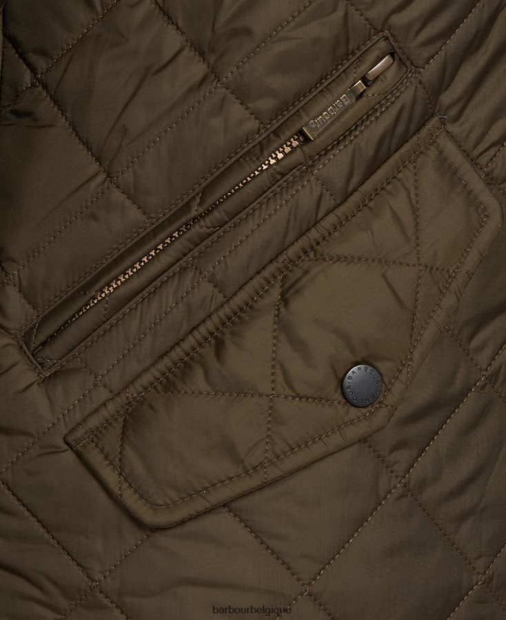 vêtements Barbour veste matelassée poids mouche chelsea noir Hommes T2L6ZP94