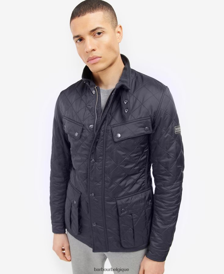 vêtements Barbour veste matelassée polaire tourer ariel charbon Hommes T2L6ZP120