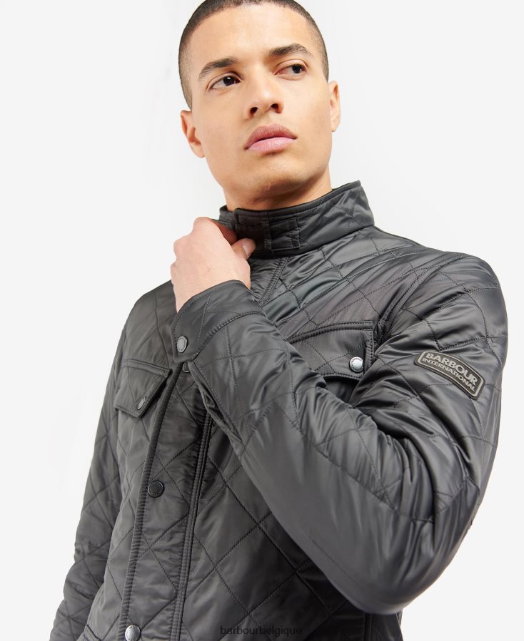 vêtements Barbour veste matelassée polaire tourer ariel charbon Hommes T2L6ZP86