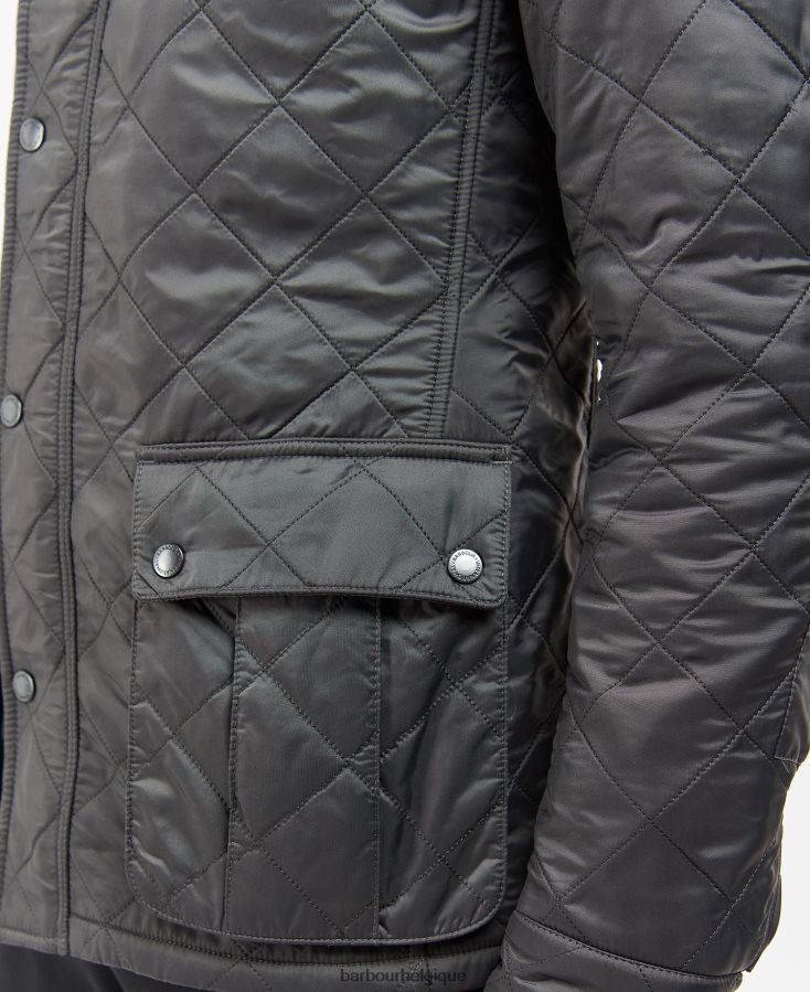 vêtements Barbour veste matelassée polaire tourer ariel charbon Hommes T2L6ZP86