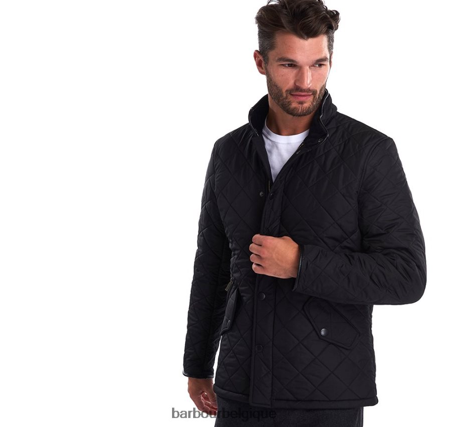 vêtements Barbour veste matelassée powell marine Hommes T2L6ZP76