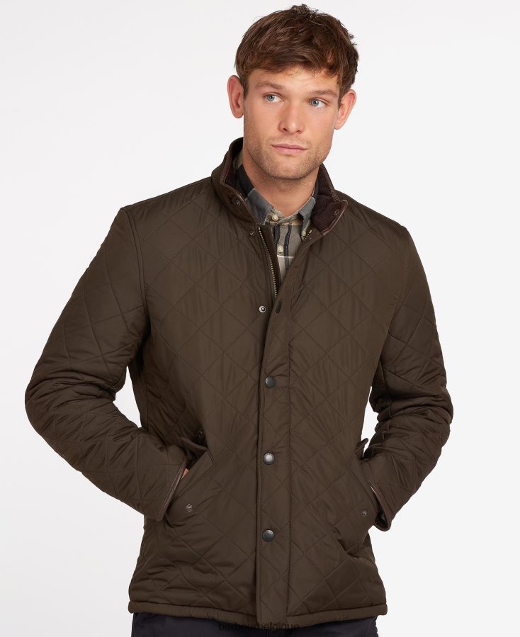 vêtements Barbour veste matelassée powell marine Hommes T2L6ZP83