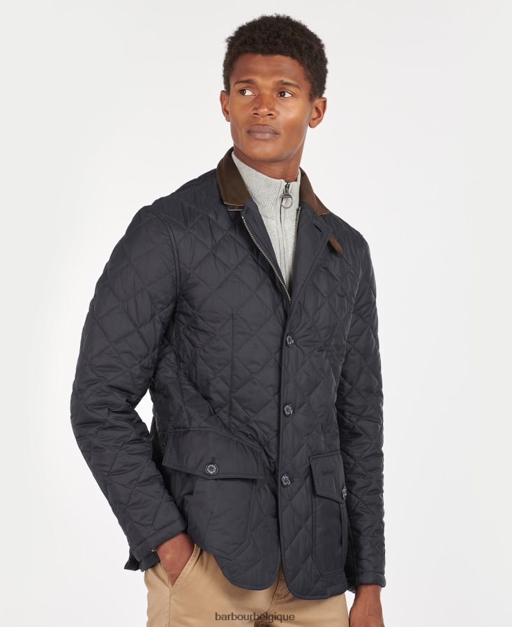 vêtements Barbour veste matelassée sander marine Hommes T2L6ZP99