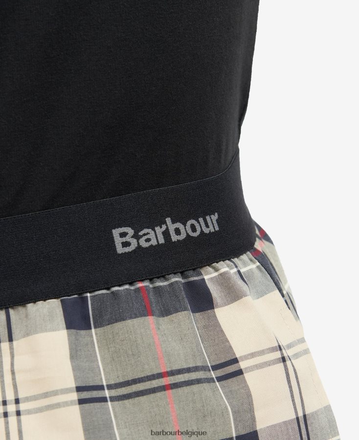 vêtements Barbour ensemble pyjama bailes tartan marine d\'été Hommes T2L6ZP1240