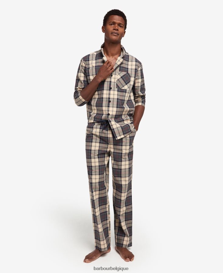 vêtements Barbour ensemble pyjama carlisle tartan marine d'été Hommes T2L6ZP1242
