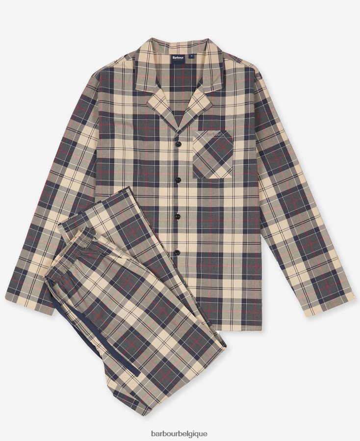 vêtements Barbour ensemble pyjama carlisle tartan marine d\'été Hommes T2L6ZP1242