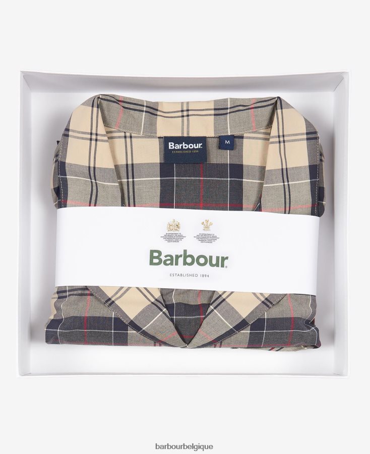 vêtements Barbour ensemble pyjama carlisle tartan marine d\'été Hommes T2L6ZP1242