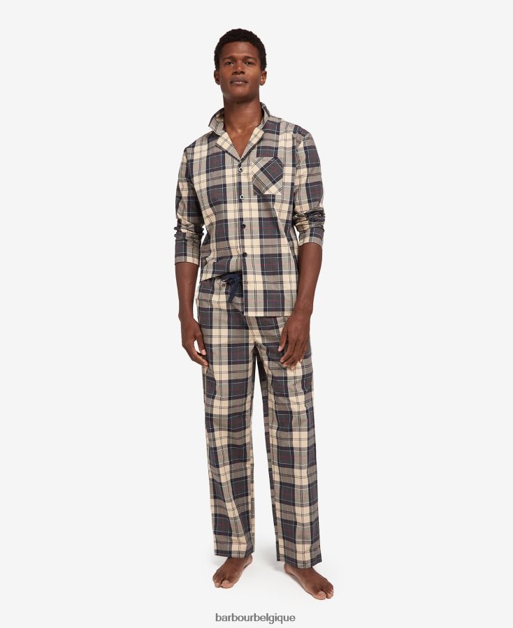 vêtements Barbour ensemble pyjama carlisle tartan marine d\'été Hommes T2L6ZP1242