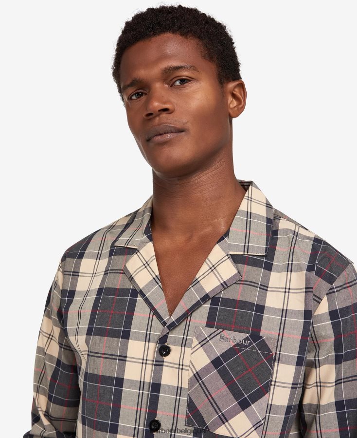 vêtements Barbour ensemble pyjama carlisle tartan marine d\'été Hommes T2L6ZP1242