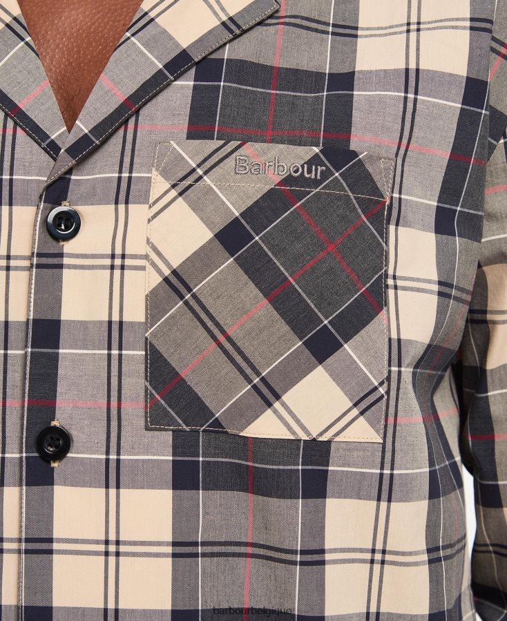 vêtements Barbour ensemble pyjama carlisle tartan marine d\'été Hommes T2L6ZP1242