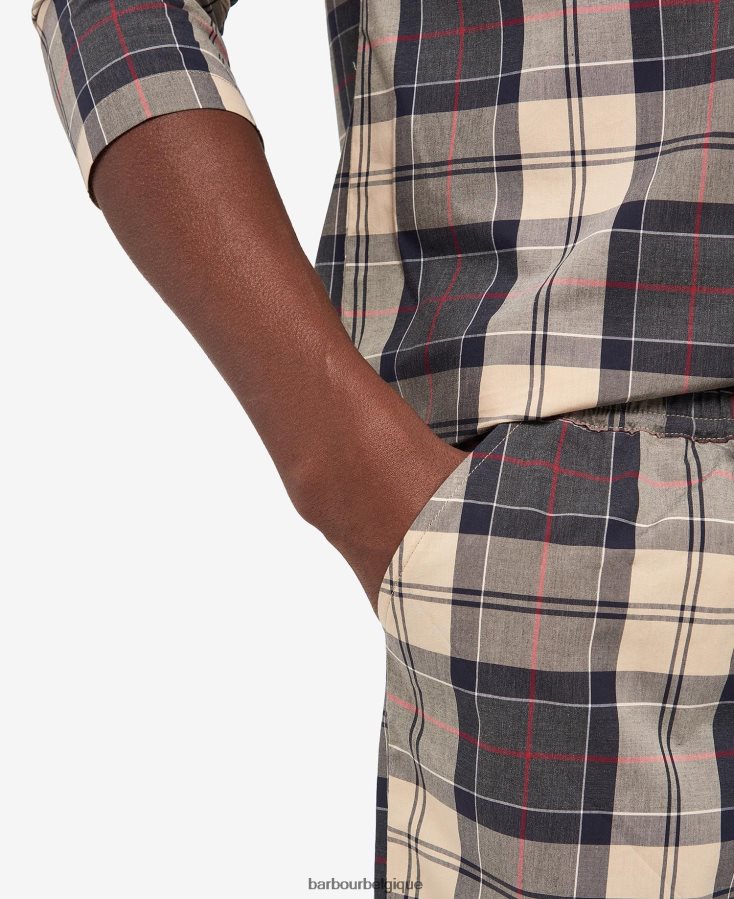 vêtements Barbour ensemble pyjama carlisle tartan marine d\'été Hommes T2L6ZP1242