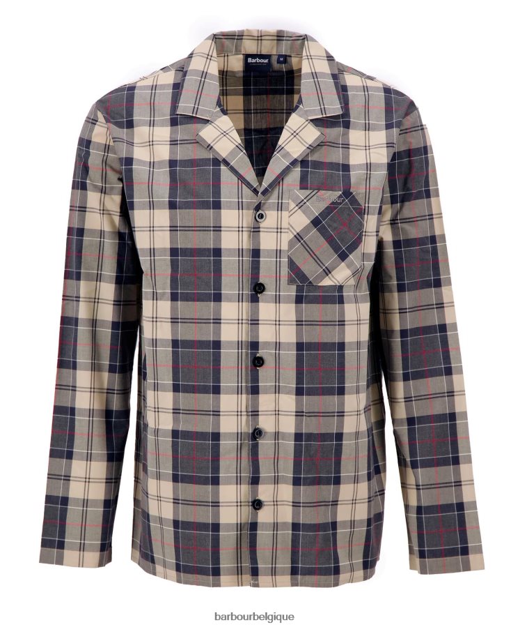 vêtements Barbour ensemble pyjama carlisle tartan marine d\'été Hommes T2L6ZP1242