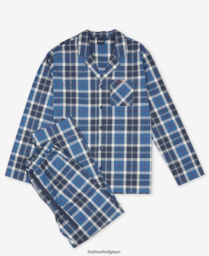 vêtements Barbour ensemble pyjama carlisle tartan marine d\'été Hommes T2L6ZP1244