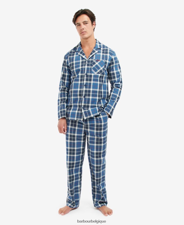 vêtements Barbour ensemble pyjama carlisle tartan marine d\'été Hommes T2L6ZP1244