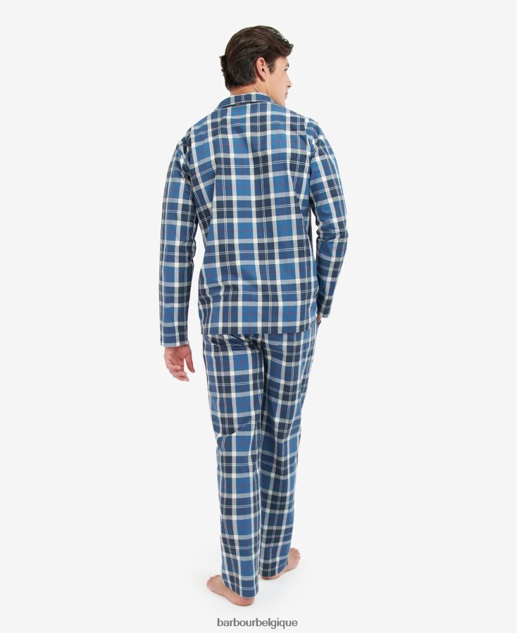 vêtements Barbour ensemble pyjama carlisle tartan marine d\'été Hommes T2L6ZP1244