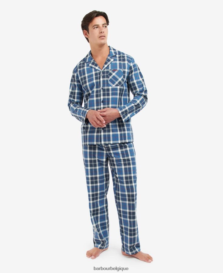 vêtements Barbour ensemble pyjama carlisle tartan marine d\'été Hommes T2L6ZP1244