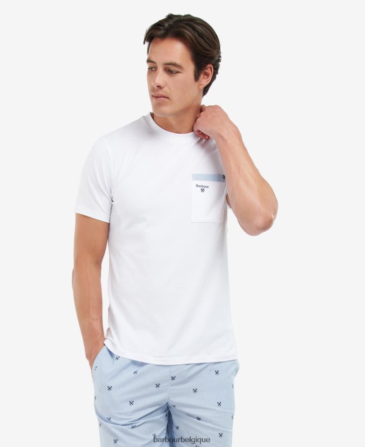 vêtements Barbour ensemble pyjama hilson bleu classique Hommes T2L6ZP1239