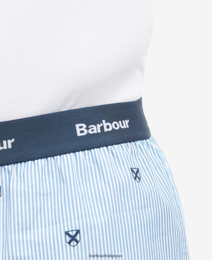 vêtements Barbour ensemble pyjama hilson bleu classique Hommes T2L6ZP1239